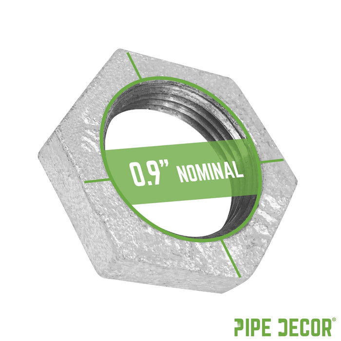 1/4 in. Galvanized Iron Locknut - Sweatfully