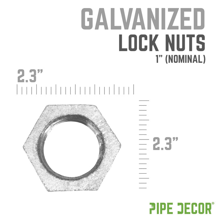 1 in. Galvanized Iron Locknut - Sweatfully