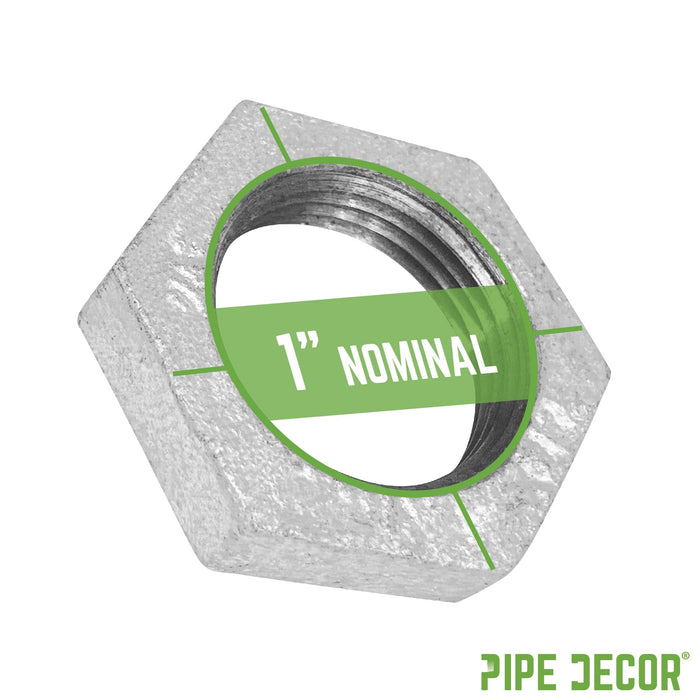 1 in. Galvanized Iron Locknut - Sweatfully