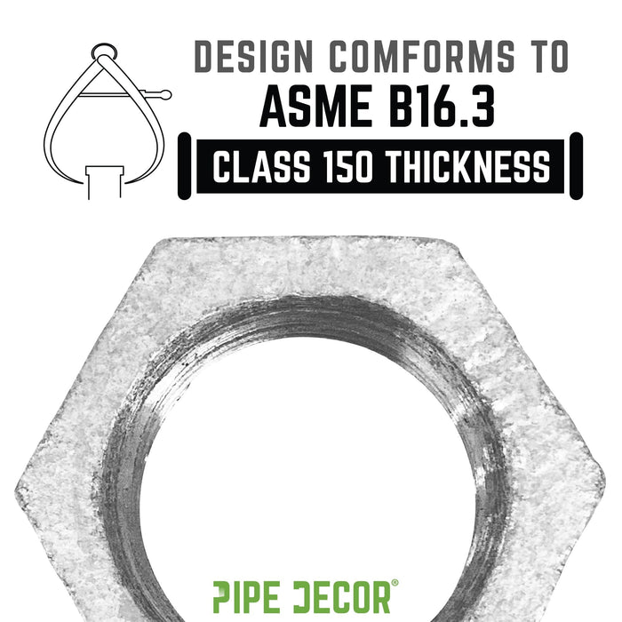 1 in. Galvanized Iron Locknut - Sweatfully