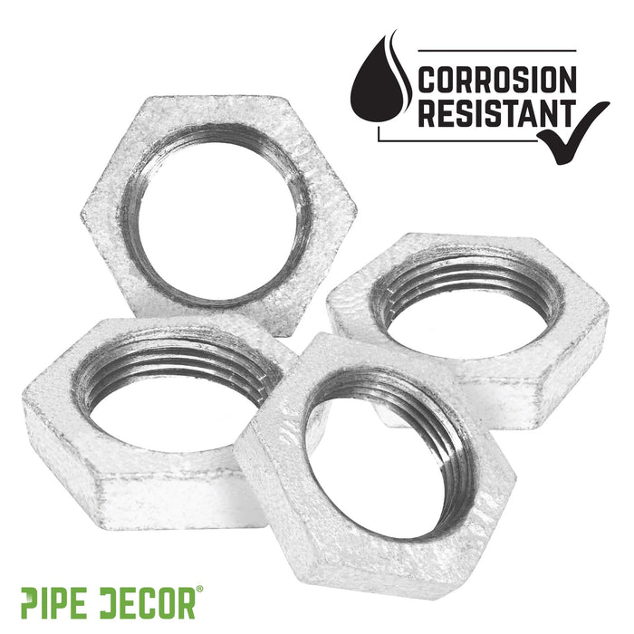 1 in. Galvanized Iron Locknut - Sweatfully