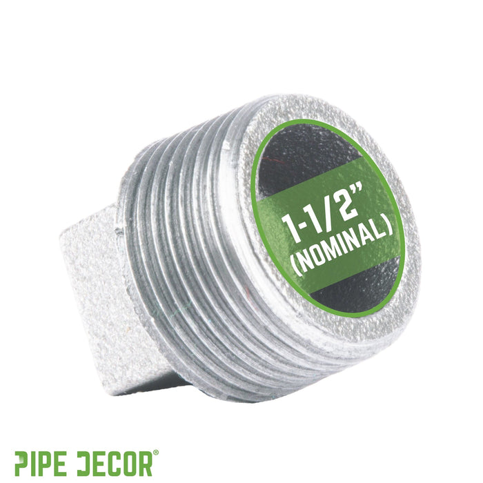1 1/2 in. Galvanized Iron Plug - Sweatfully