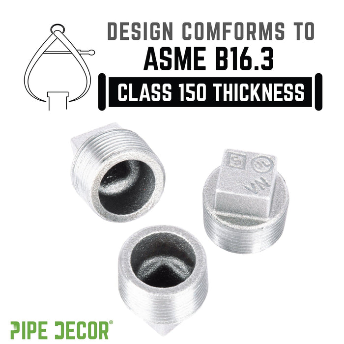 1/4 in. Galvanized Iron Plug - Sweatfully
