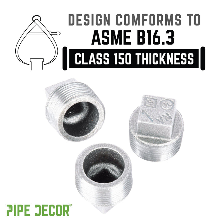 1 in. Galvanized Iron Plug - Sweatfully