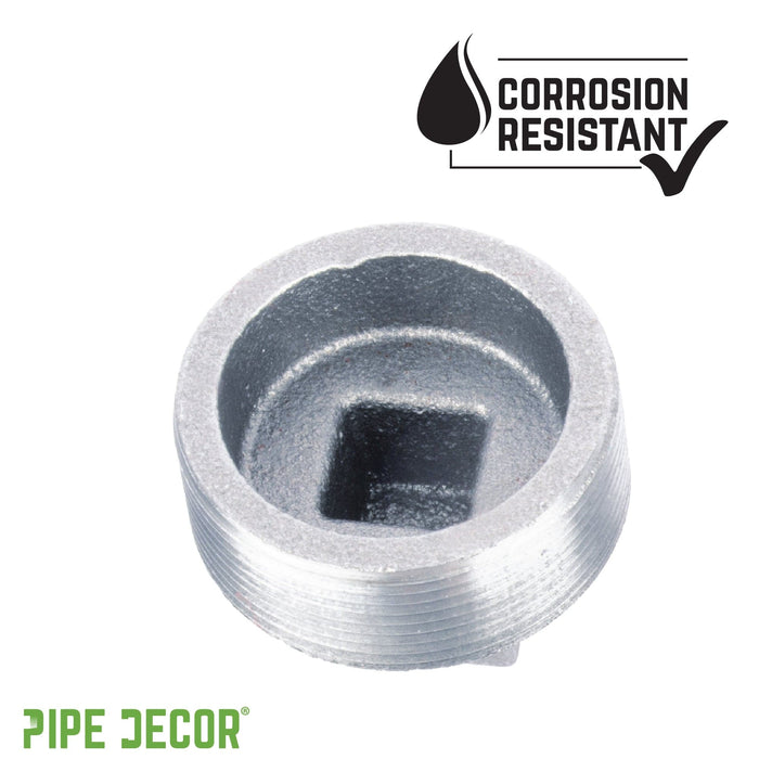 2 in. Galvanized Iron Plug - Sweatfully