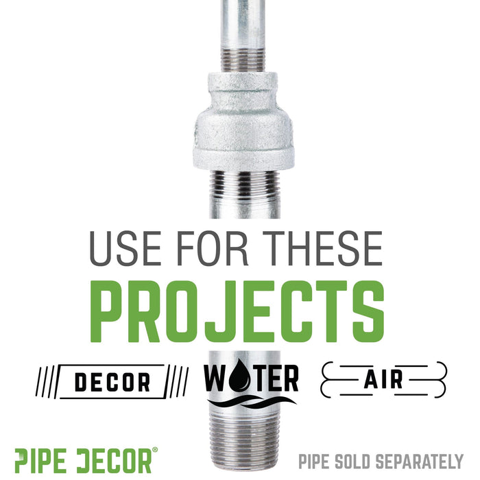 1 1/2 in. x 1 1/4 in. Galvanized Iron Reducing Coupling - Sweatfully