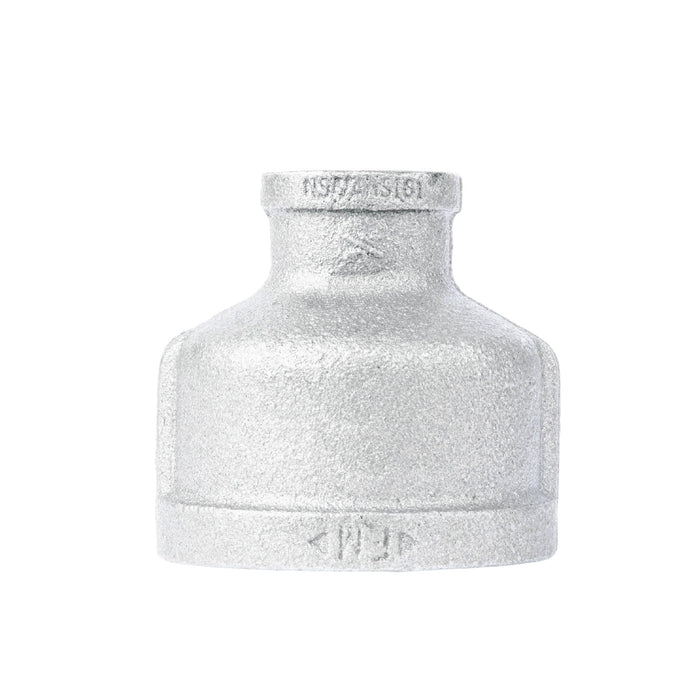 1 1/4 in. x 1/2 in. Galvanized Iron Reducing Coupling - Sweatfully