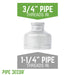 1 1/4 in. x 3/4 Galvanized Iron Reducing Coupling - Sweatfully
