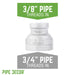 3/4 in. x 3/8 in. Galvanized Iron Reducing Coupling - Sweatfully