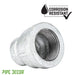 1 in. x  3/8 in. Galvanized Iron Reducing Coupling - Sweatfully