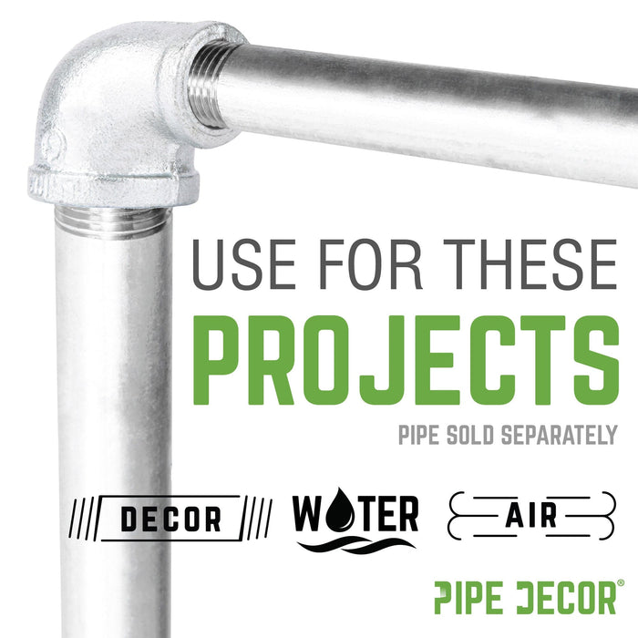 1 in. x 1/2 in. Galvanized Iron Reducing Elbow - Sweatfully