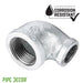 1 1/4 in. x 1 in. Galvanized Iron Reducing Elbow - Sweatfully