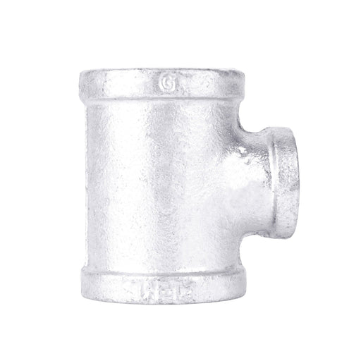 1 in. x 1 in. x 1/2 in. Galvanized Reducing Tee - Sweatfully