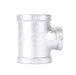 1 in. x 1 in. x 1/2 in. Galvanized Reducing Tee - Sweatfully