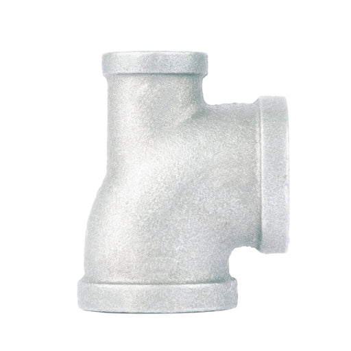 1 in. x 1/2 in. x 1 in. Galvanized Reducing Tee - Sweatfully
