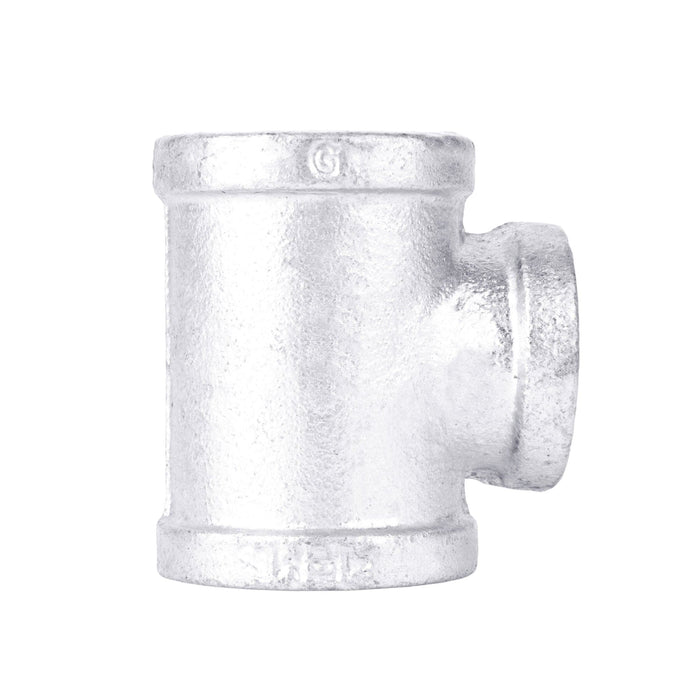 1 1/4 in. x 1 1/4 in. x 1 in. Galvanized Iron Reducing Tee - Sweatfully