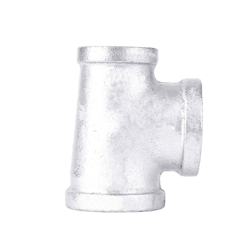 1 in. x 3/4 in. x 1 in. Galvanized Reducing Tee - Sweatfully