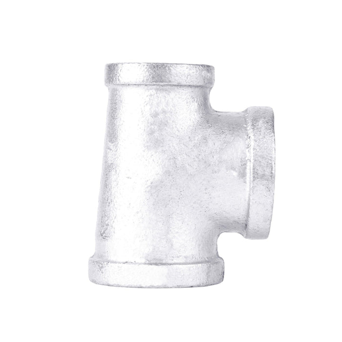 1 in. x 3/4 in. x 1 in. Galvanized Reducing Tee - Sweatfully