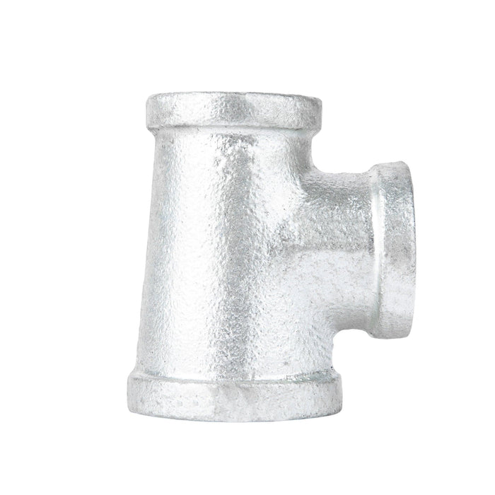 1 in. x 3/4 in. x 3/4 in. Galvanized Reducing Tee - Sweatfully