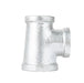 1 in. x 3/4 in. x 3/4 in. Galvanized Reducing Tee - Sweatfully