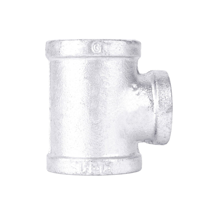 2 in. x  2 in. x 1 1/2 in. Galvanized Iron Reducing Tee - Sweatfully