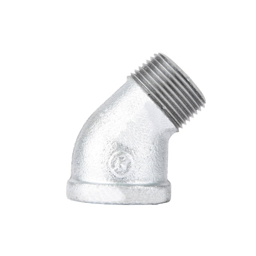 1 in. Galvanized Iron 45 Degree Street Elbow - Sweatfully