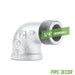 1/4 in. Galvanized Iron 90 Degree Street Elbow - Sweatfully