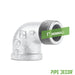 1 in. Galvanized Iron 90 Degree Street Elbow - Sweatfully