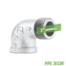 2 in. Galvanized Iron 90 Degree Street Elbow - Sweatfully