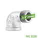 3/4 in. Galvanized Iron 90 Degree Street Elbow - Sweatfully