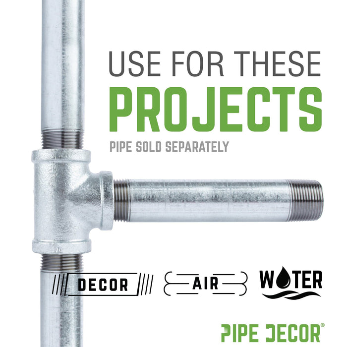 1 in. Galvanized Iron Tee - Sweatfully