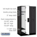 Salsbury 12" Wide Single Tier Designer Wood Locker - 3 Wide - 5 Feet High - 21 Inches Deep - Black - Black Electronic Locks - Sweatfully