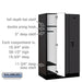 Salsbury 12" Wide Single Tier Designer Wood Locker - 3 Wide - 5 Feet High - 21 Inches Deep - Black - Hasps - Sweatfully