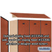 Salsbury 12" Wide Single Tier Designer Wood Locker - 3 Wide - 5 Feet High - 21 Inches Deep - Cherry - Hasps - Sweatfully