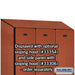 Salsbury 12" Wide Single Tier Designer Wood Locker - 3 Wide - 5 Feet High - 21 Inches Deep - Cherry - Hasps - Sweatfully