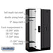 Salsbury 12" Wide Single Tier Designer Wood Locker - 3 Wide - 5 Feet High - 15 Inches Deep - Black - Black Electronic Locks - Sweatfully