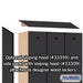 Salsbury 12" Wide Single Tier Designer Wood Locker - 3 Wide - 5 Feet High - 15 Inches Deep - Black - Hasps - Sweatfully