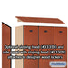 Salsbury 12" Wide Single Tier Designer Wood Locker - 3 Wide - 5 Feet High - 15 Inches Deep - Cherry - Hasps - Sweatfully