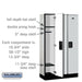 Salsbury 12" Wide Single Tier Designer Wood Locker - 3 Wide - 5 Feet High - 15 Inches Deep - Gray - Hasps - Sweatfully