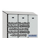 Salsbury 12" Wide Single Tier Designer Wood Locker - 3 Wide - 5 Feet High - 15 Inches Deep - Gray - Hasps - Sweatfully