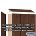 Salsbury 12" Wide Single Tier Designer Wood Locker - 3 Wide - 5 Feet High - 15 Inches Deep - Mahogany - Hasps - Sweatfully