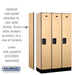 Salsbury 12" Wide Single Tier Designer Wood Locker - 3 Wide - 5 Feet High - 15 Inches Deep - Maple - Hasps - Sweatfully