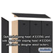 Salsbury 12" Wide Single Tier Designer Wood Locker - 3 Wide - 5 Feet High - 18 Inches Deep - Black - Hasps - Sweatfully