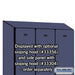 Salsbury 12" Wide Single Tier Designer Wood Locker - 3 Wide - 5 Feet High - 18 Inches Deep - Blue - Hasps - Sweatfully