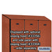 Salsbury 12" Wide Single Tier Designer Wood Locker - 3 Wide - 5 Feet High - 18 Inches Deep - Cherry - Hasps - Sweatfully