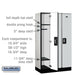 Salsbury 12" Wide Single Tier Designer Wood Locker - 3 Wide - 5 Feet High - 18 Inches Deep - Gray - Silver Resettable Combination Locks - Sweatfully