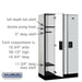 Salsbury 12" Wide Single Tier Designer Wood Locker - 3 Wide - 5 Feet High - 18 Inches Deep - Gray - Hasps - Sweatfully