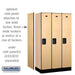 Salsbury 12" Wide Single Tier Designer Wood Locker - 3 Wide - 5 Feet High - 18 Inches Deep - Maple - Hasps - Sweatfully
