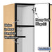 Salsbury 12" Wide Single Tier Designer Wood Locker - 3 Wide - 5 Feet High - 18 Inches Deep - Maple - Hasps - Sweatfully