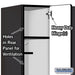 Salsbury 12" Wide Single Tier Designer Wood Locker - 3 Wide - 6 Feet High - 21 Inches Deep - Black - Hasps - Sweatfully